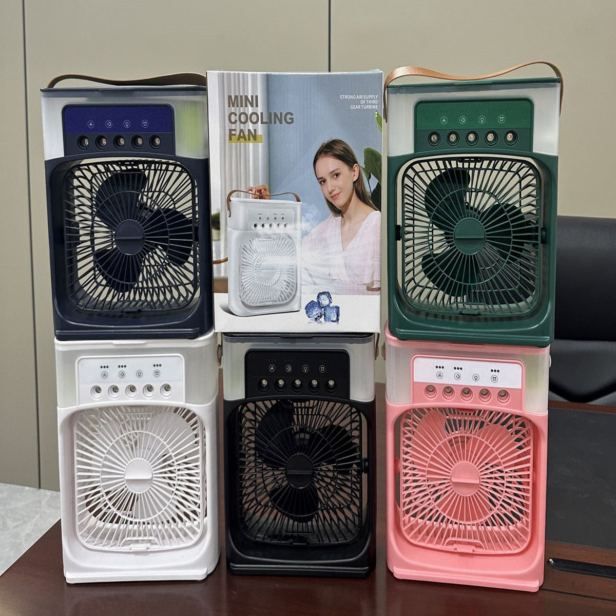 Portable 3-in-1 Air Cooler Fan – Mini AC for Room, Office & Car | Fast Cooling + Humidifier | Ships from USA 🇺🇸 | TikTok & Amazon Hot Seller!